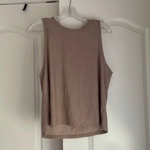 Beyond Yoga Tank in Chai